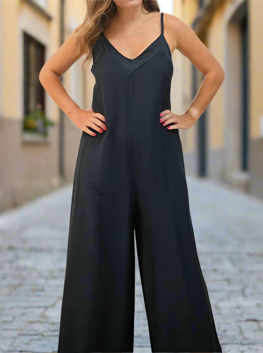 Blue Dark Overall Jumpsuit
