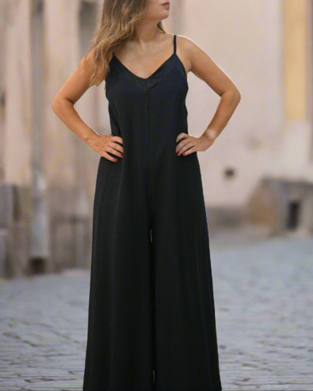 Blue Dark Overall Jumpsuit