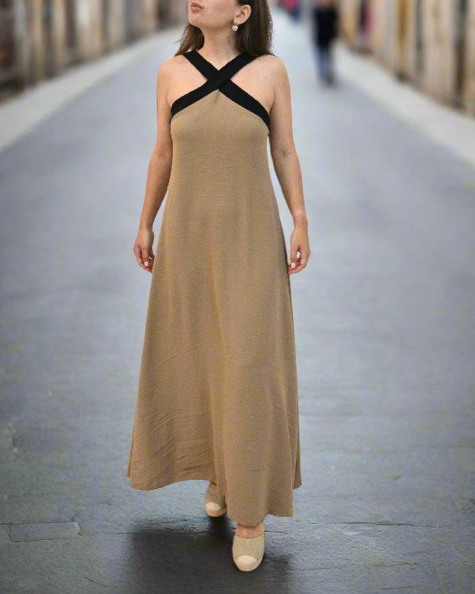 Golden Hour Elegance Dress
