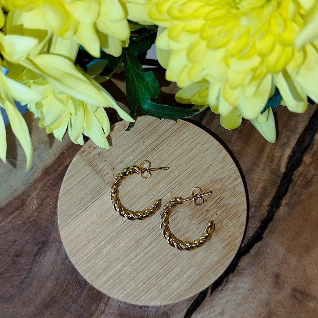 Twist of Gold Earings