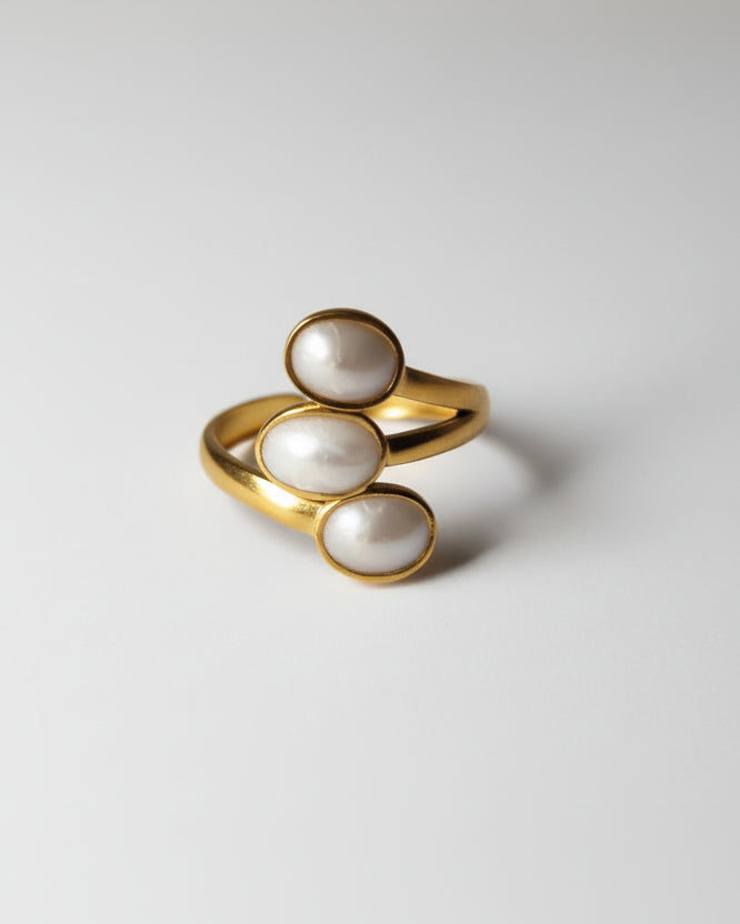 Pearl Trio Ring