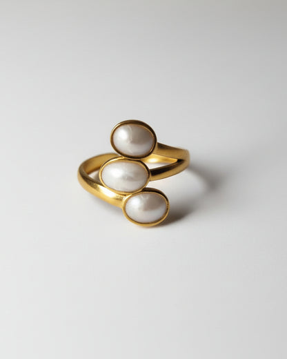 Pearl Trio Ring