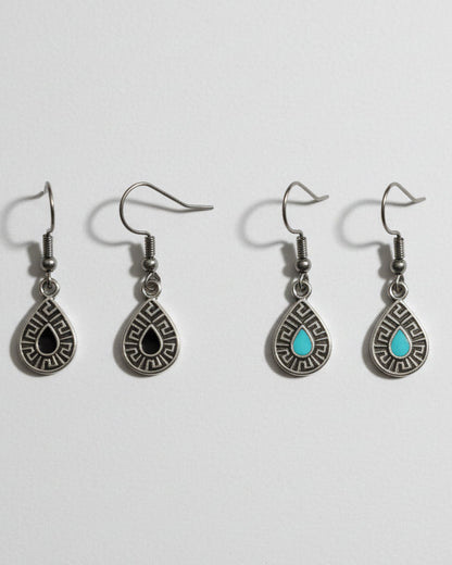 Meandros Drop Earring