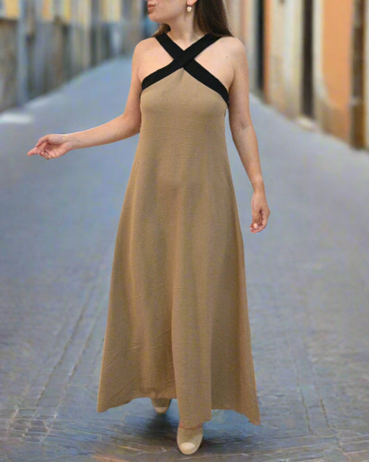Golden Hour Elegance Dress