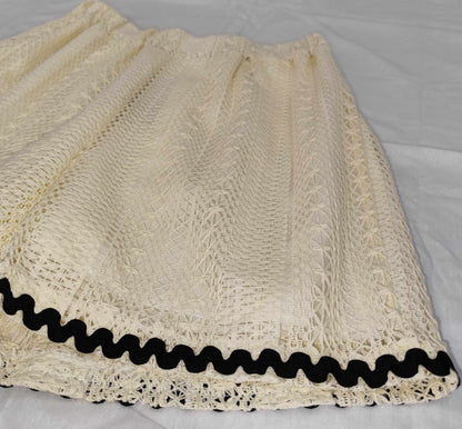 Shorts Κέντημα Εκρού