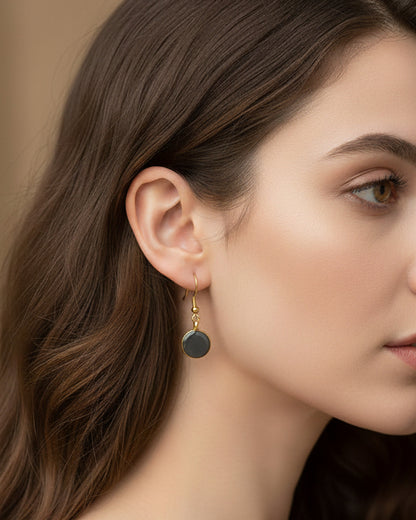 Graphite Earring